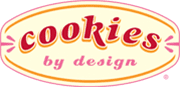 A logo of cookies by design